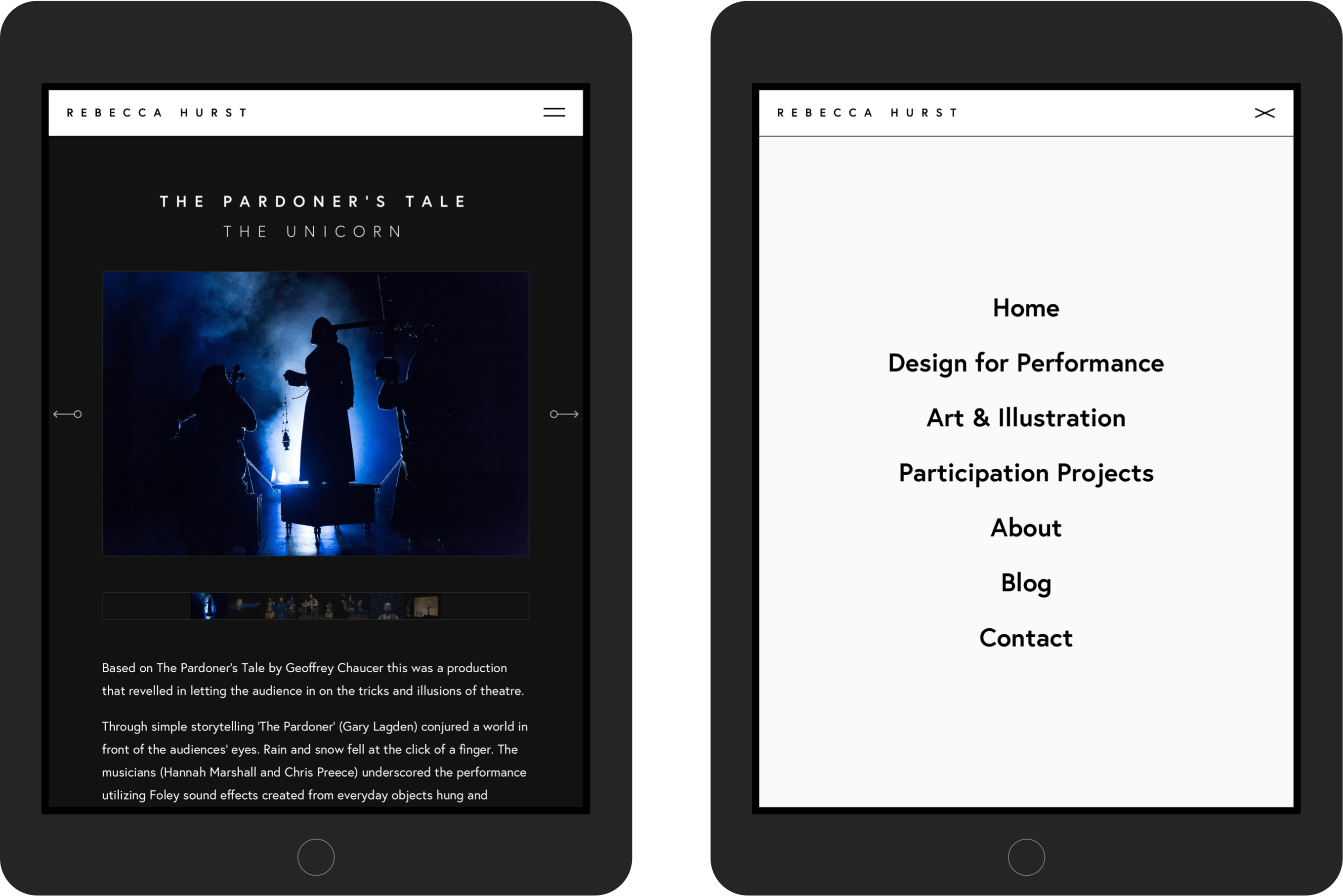 Rebecca Hurst tablet designs